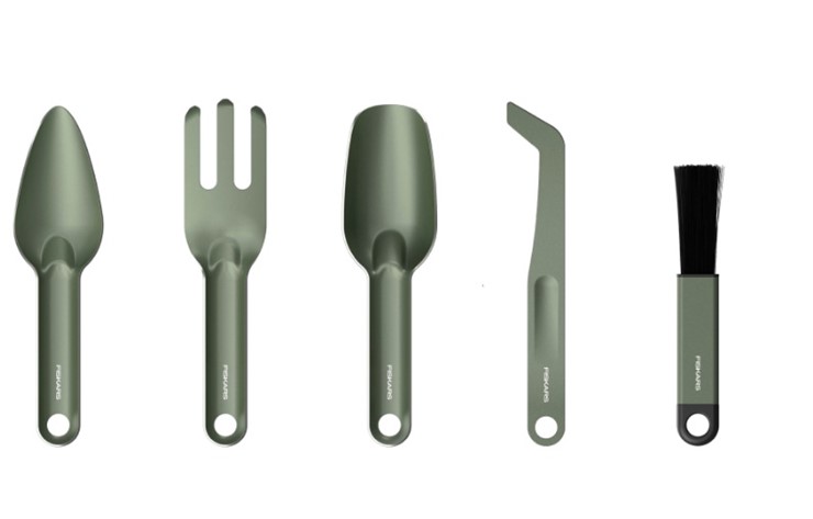 Plant Care Zestaw 5 metalowych narzędzi do sadzenia roślin, Fiskars 1080778