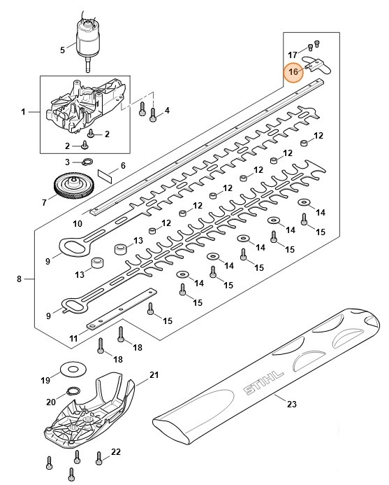 Osłona prowadnika, Stihl 48187929000