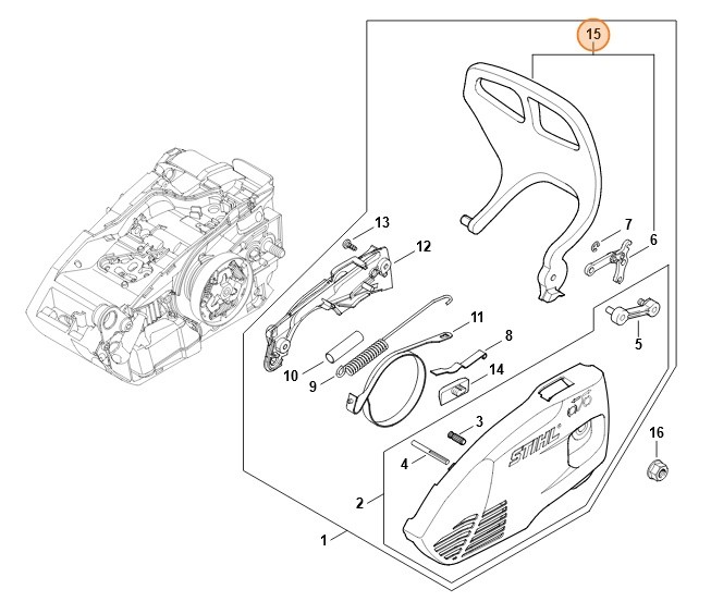 Osłona dłoni, Stihl 11467909100