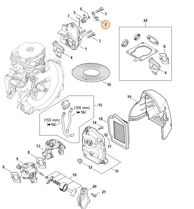 Blaszka masy, Stihl 41481829600