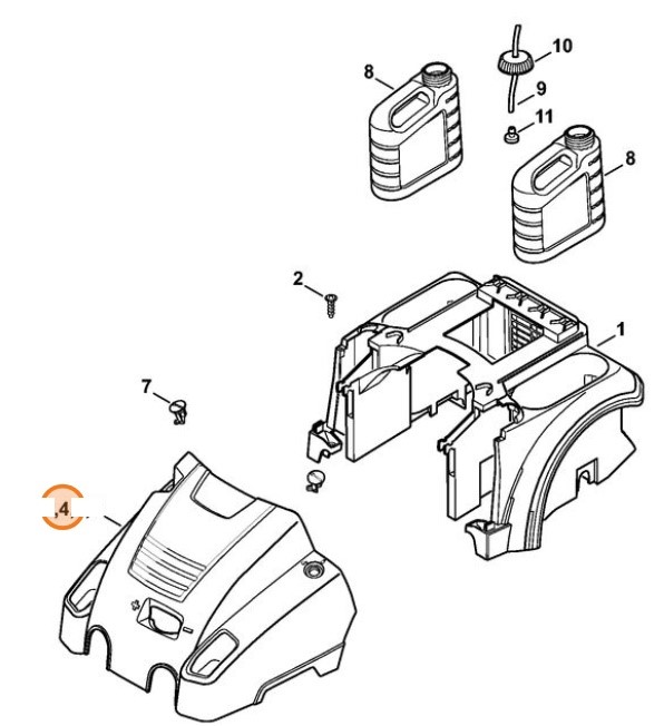 Pokrywa RE 362 PLUS, Stihl 47807062101