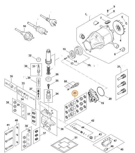 Zestaw uszczelek, Stihl RE010071000