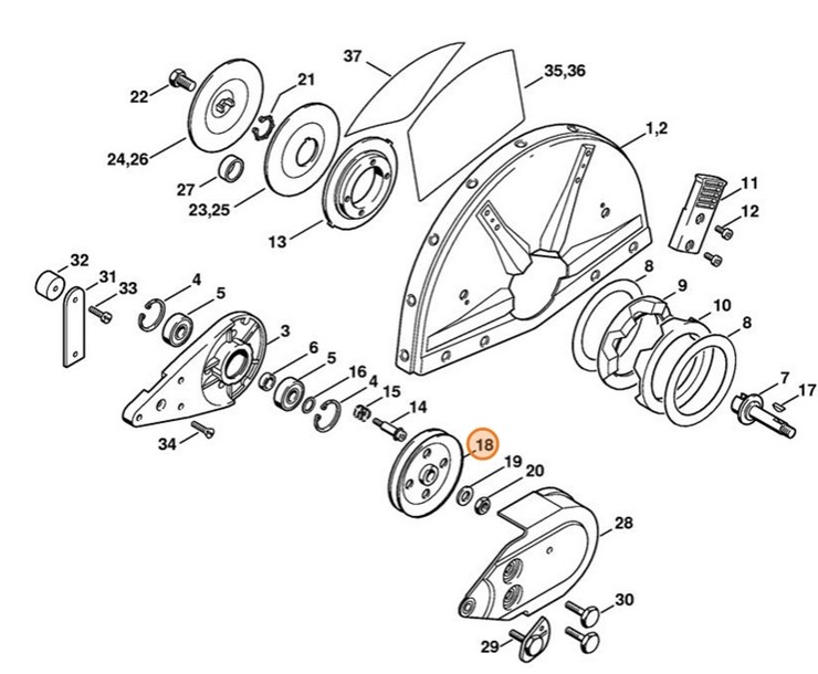 Koło pasowe, Stihl 42017002504