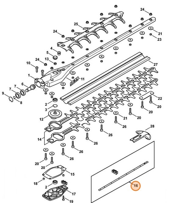Zestaw blaszanej osłony, Stihl 42430071003
