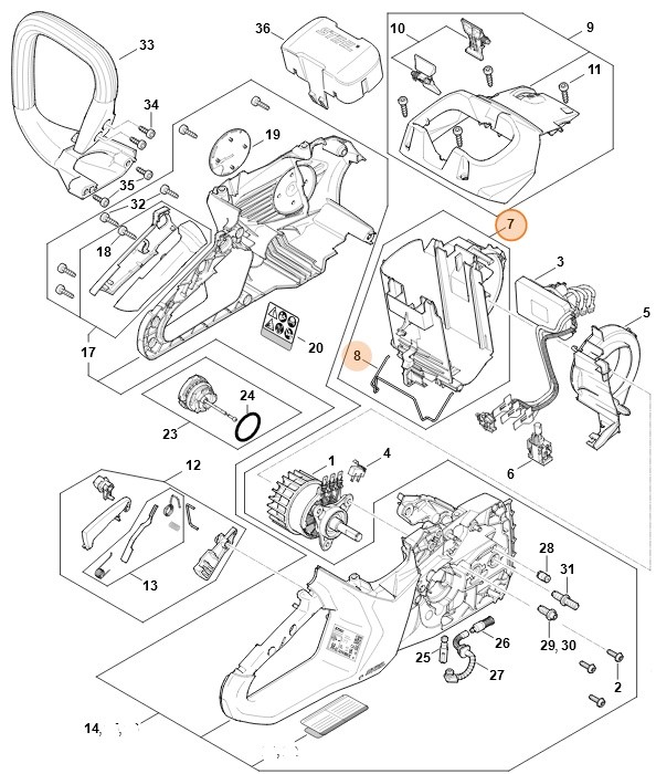 Komora akumulatora, Stihl MA034009400