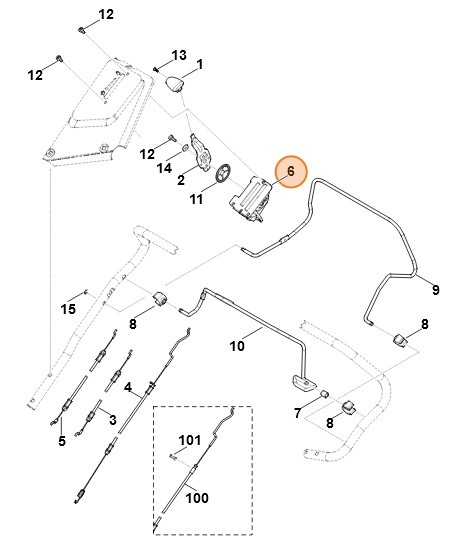 Uchwyt, Stihl 63647042700