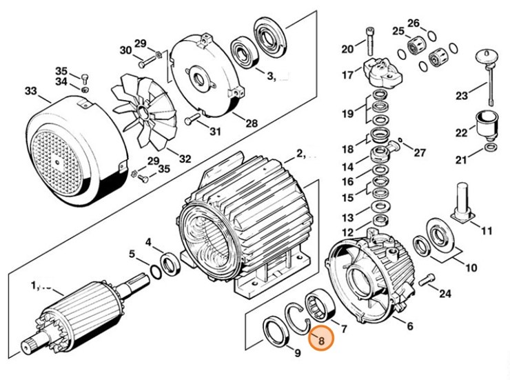 Pierścień zabezpieczający 72x2,5, Stihl 94566216240