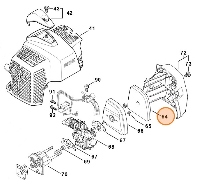 Filtr, Stihl 41491201800