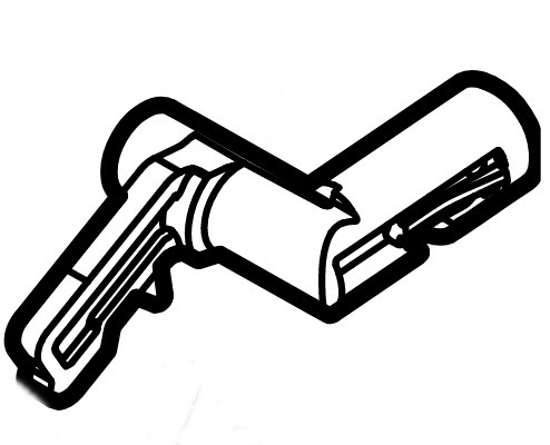 Dźwignia przełączająca (uchwyt hamulca silnika), Stihl 63384352400