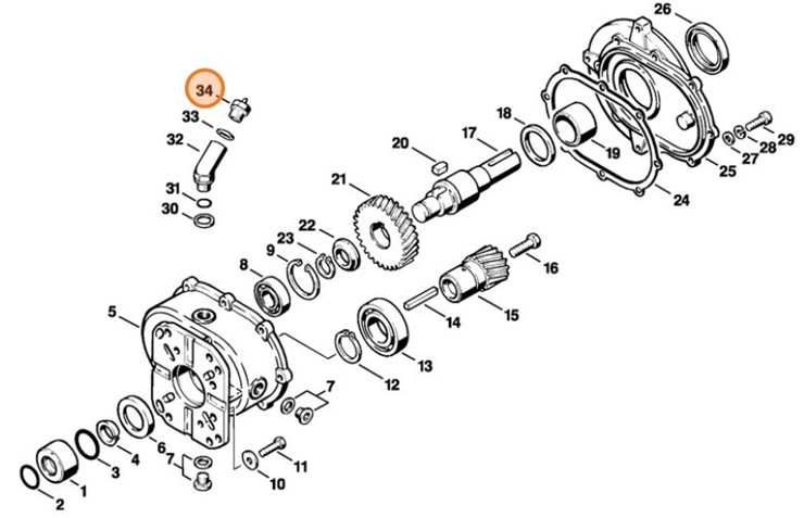 Śruba zamykająca, Stihl 47107085800