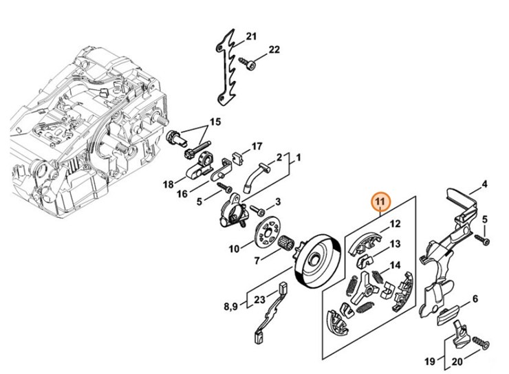 Sprzęgło, Stihl 11461602000