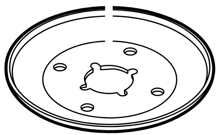 Połowa koła paska klinowego, Stihl 61657648400