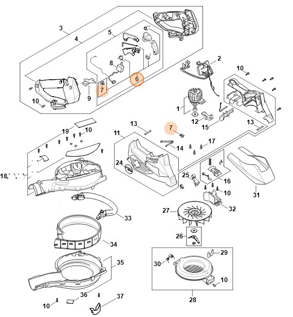 Zestaw elementów mocujących, Stihl SA020071300
