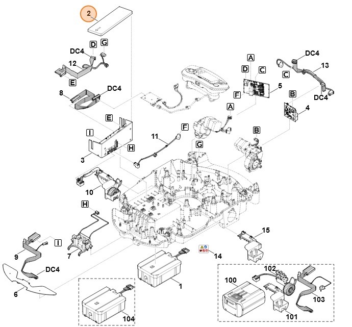 Osłona modułu układu elektronicznego, Stihl 63097013600