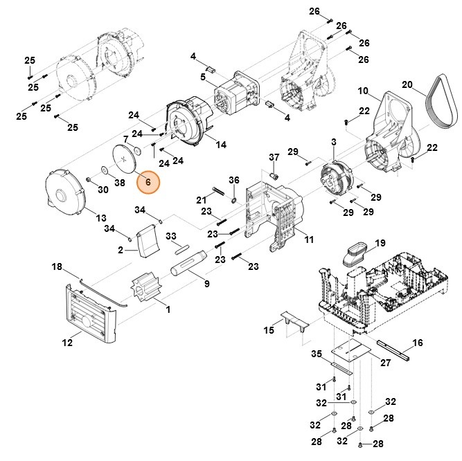 Wirnik wentylatora, Stihl 60136003200