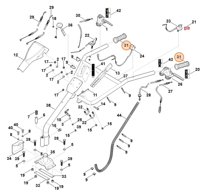 Uchwyt, Stihl 62517114400