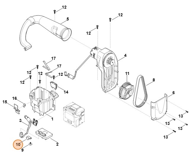 Uchwyt przewodów, Stihl 62917164400