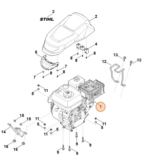 Spalinowy silnik benzynowy EHC 600.0 (EHC600-0004), Stihl 62500111805