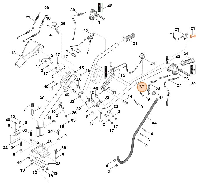 Uchwyt kierujący, Stihl 62517405205