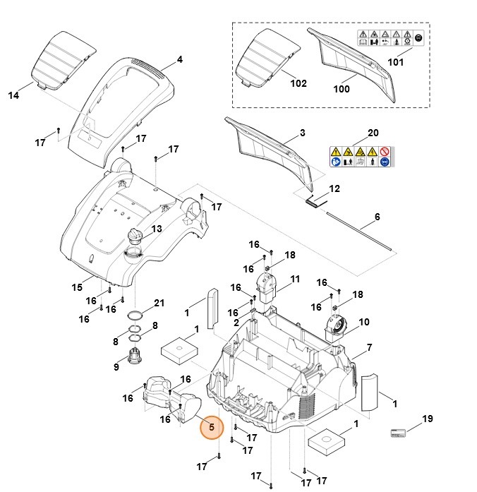 Obciążnik przedni, Stihl 62917102500