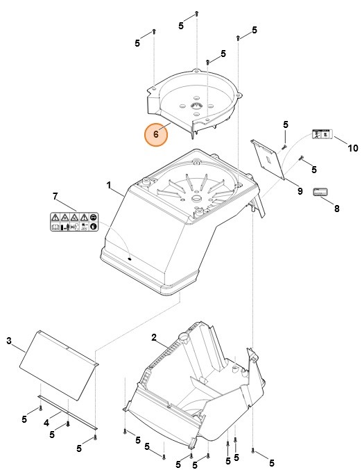 Wkładka obudowy, Stihl 60007011601
