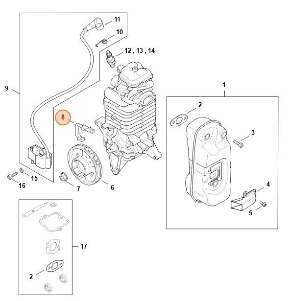 Element izolujący, Stihl 42834058000