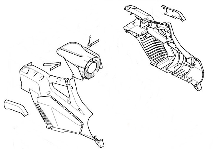 Korpus rękojeści, Stihl 45237901014