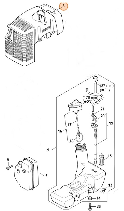 Pokrywa, Stihl 41340840914