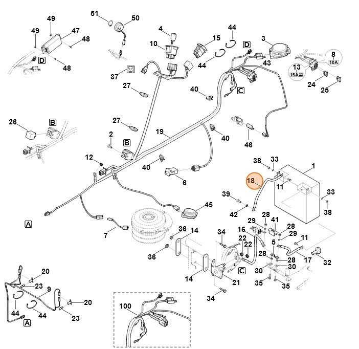Przewód masy, Stihl 61654401920