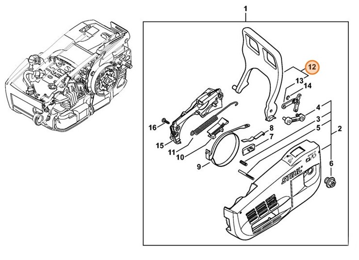Osłona dłoni, Stihl 11457909101