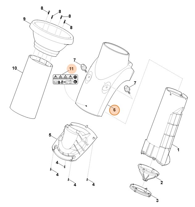 Dolna część leja, Stihl 60087017942