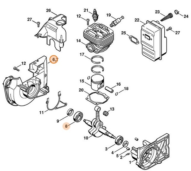 Skrzynia korbowa, Stihl 42230202601