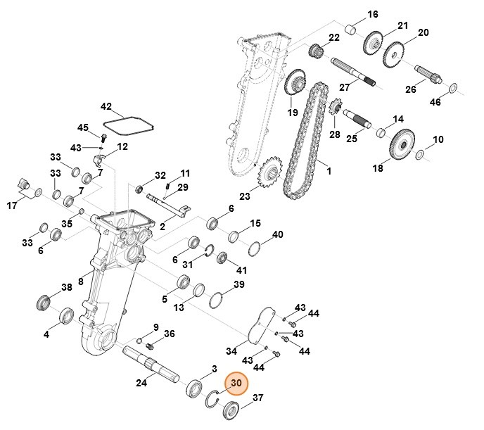 Pierścień zabezpieczający, Stihl 62506431000