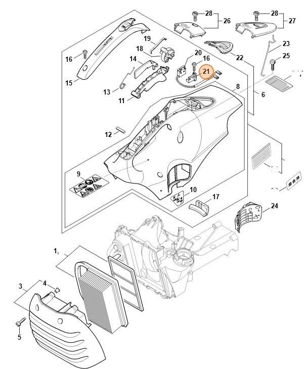 Mocowanie, Stihl 42384356001