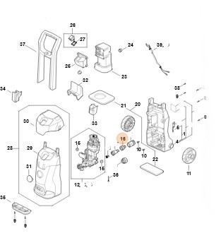 Przyłącze węża, Stihl RE025131100