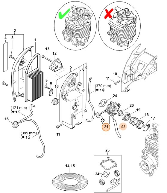 Gaźnik 4282/13, Stihl 42821200613