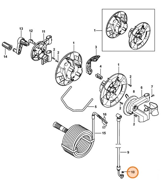 Pierścień uszczelniający 8x15x1, Stihl 96368150700