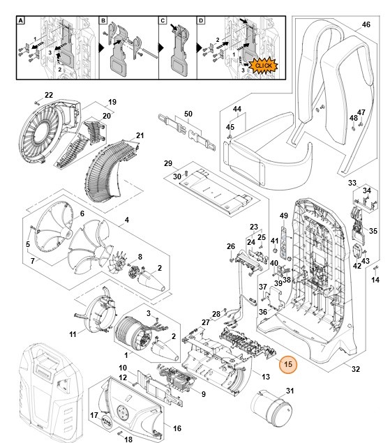Płytka zestykowa, Stihl BA034000601