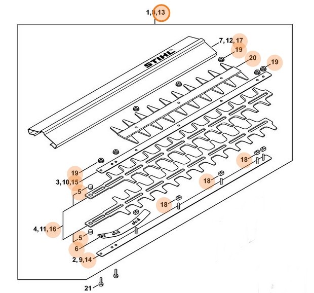Urządzenie tnące 750 mm / 30", Stihl 42267105942