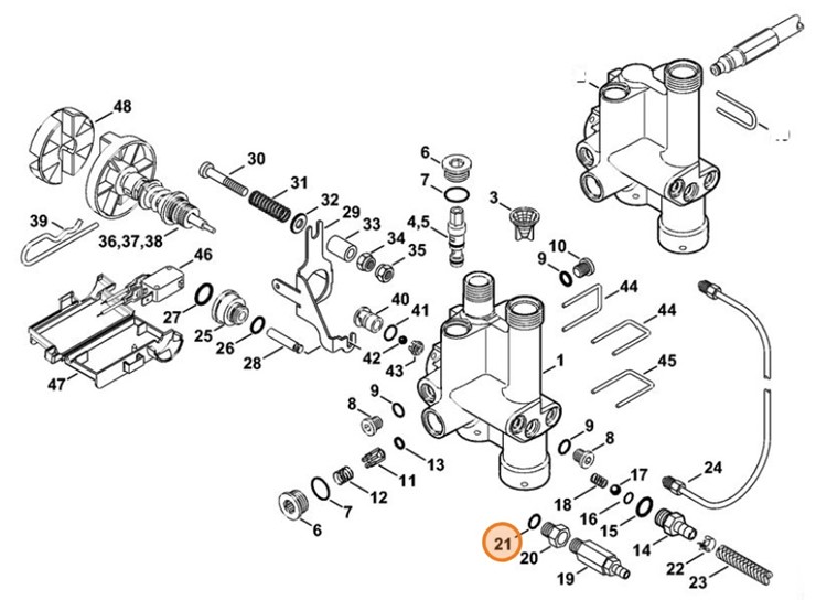Okrągły pierścień uszczelniający 6x2,2, Stihl 96459457468