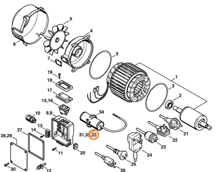 Kondensator, Stihl 47196051010
