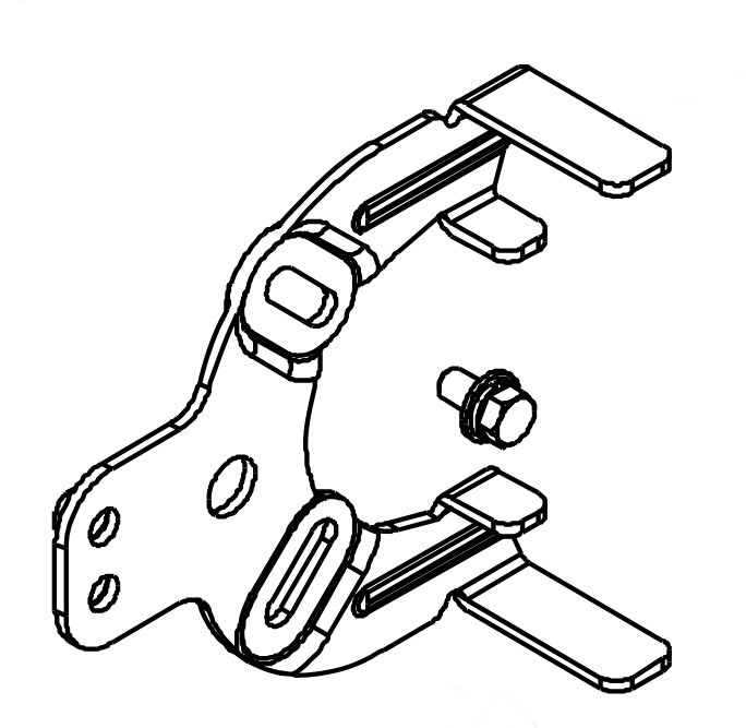 Uchwyt paska klinowego (biały), Orec 80-1614-561-21 