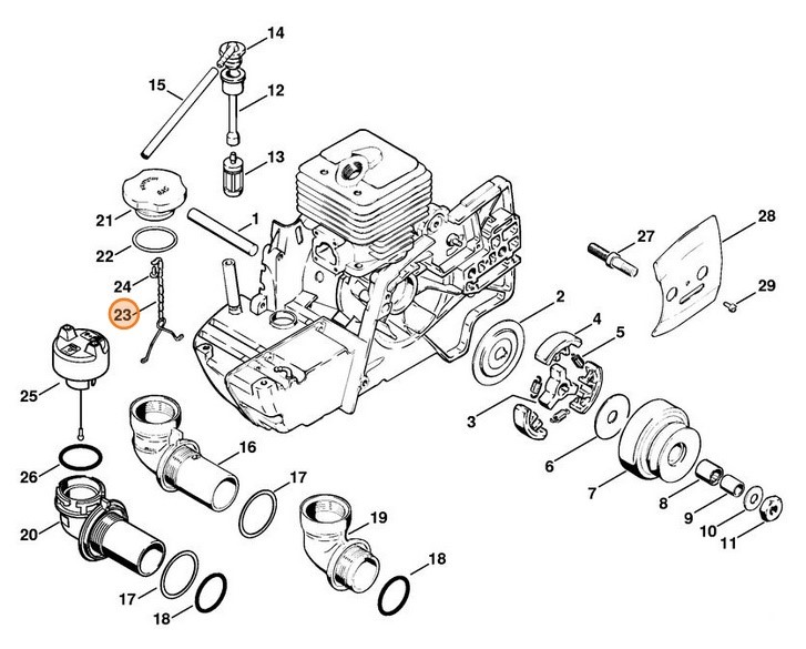 Zabezpieczenie przed zgubieniem, Stihl 11173500905