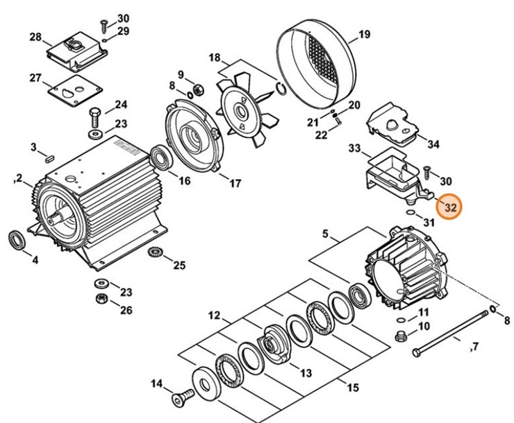 Zbiornik oleju, Stihl 47807038300
