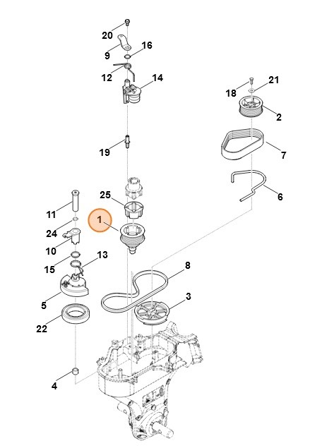 Koło pasowe, Stihl 62417111205