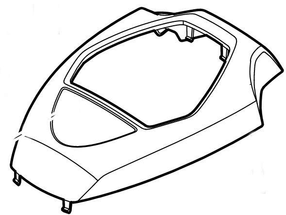 Osłona, część górna HD675 (HD675-3013), Stihl 00000820419