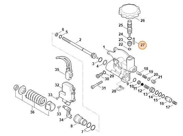 Śruba dwustronna M4x20, Stihl 91330210710