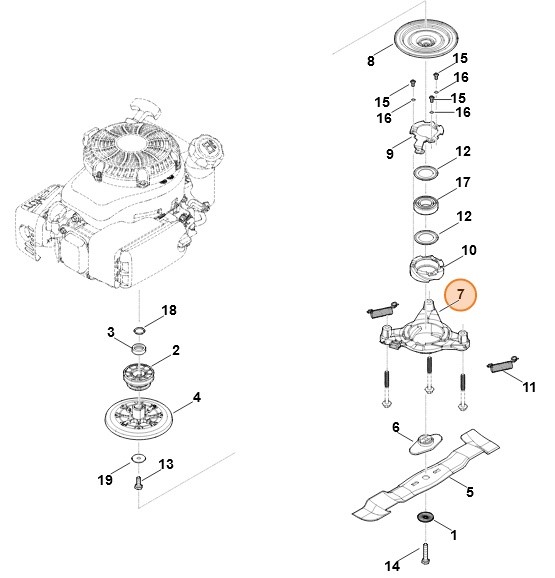 Kołnierz sprzęgła, Stihl 63781600500