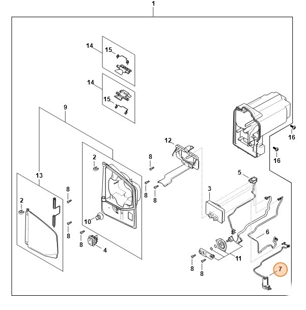 Wiązka kabli, Stihl 48544403001
