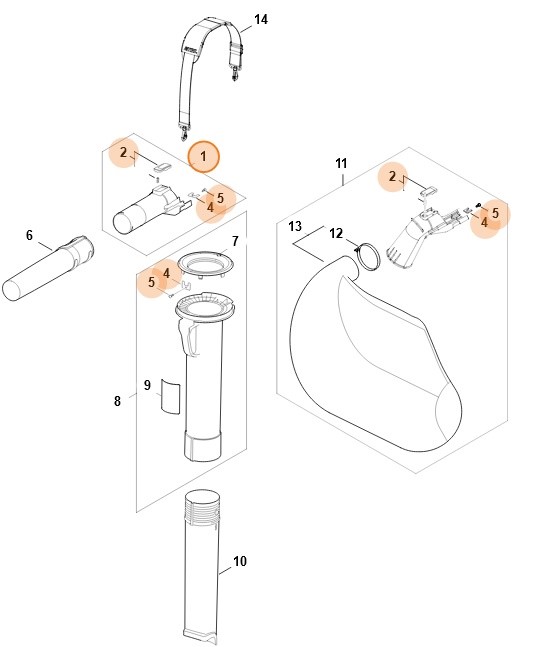 Rura dmuchawy, Stihl SA027001801